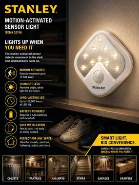 STANLEY 10 LED Motion Activated Light